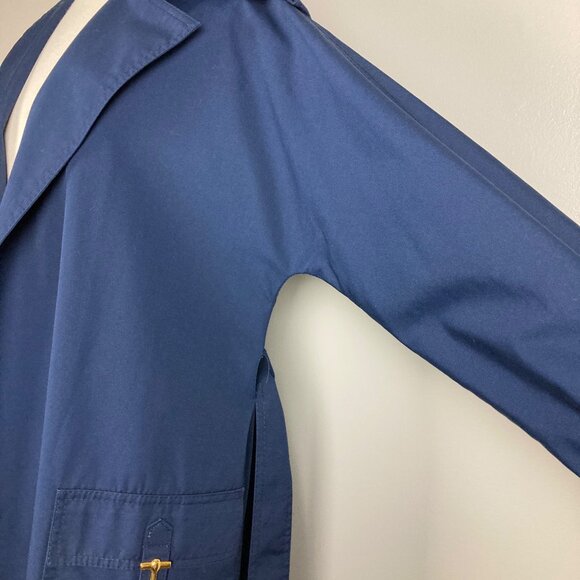 GUS MAYER - 12 - VINTAGE "Aquatogs" Blue Trench Coat - Picture 5 of 10